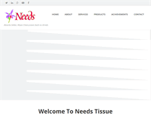 Tablet Screenshot of needstissue.com